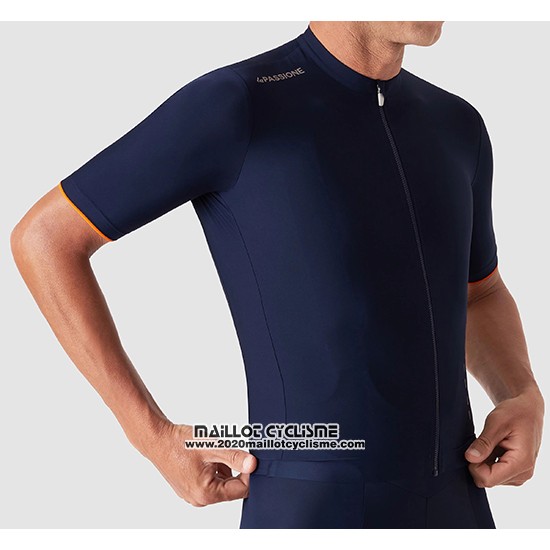 2019 Maillot Ciclismo La Passione Bleu Blanc Manches Courtes et Cuissard